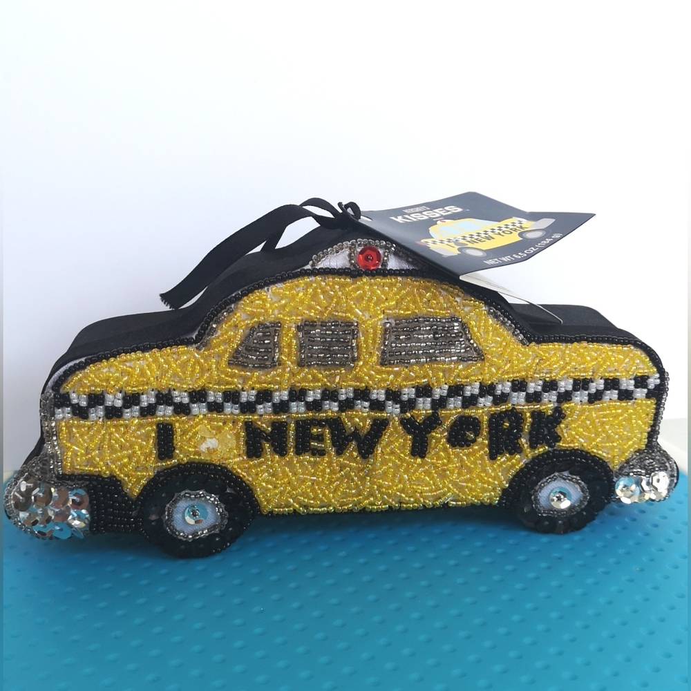 3/10❤️Unique Handbeaded Box New York Taxi